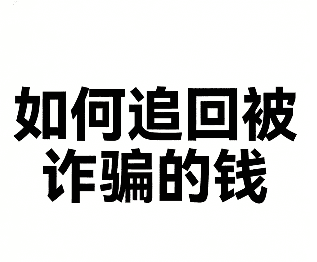 網路詐騙資金追回服務