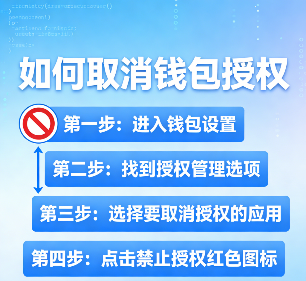 如何取消錢包授權